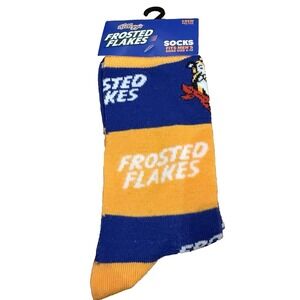 Frosted Flakes Tony The Tiger SOCKS Cereal Novelty Mens Shoe Size 6-12 NEW